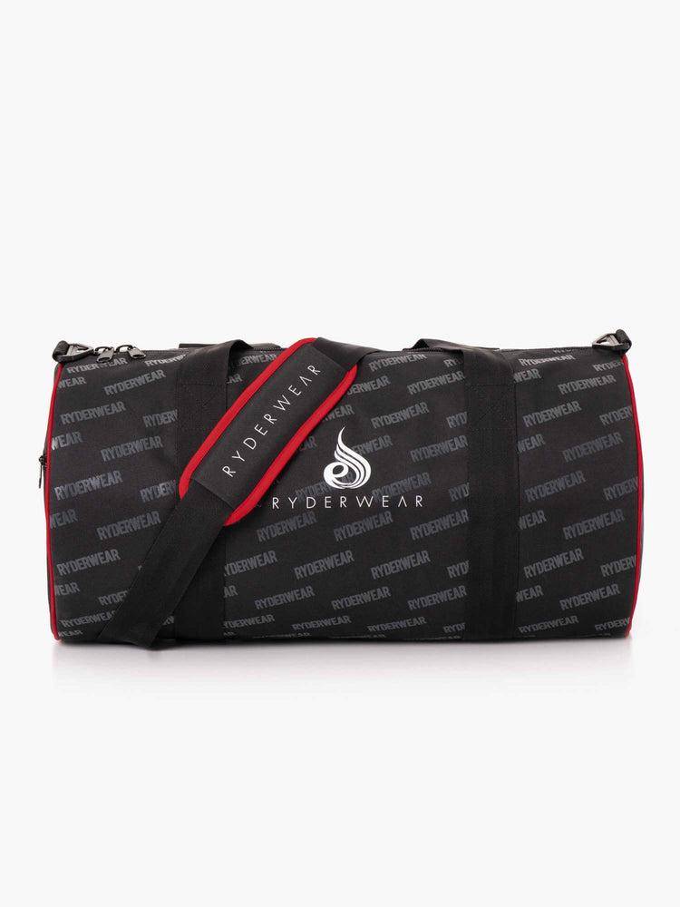 Women\'s Ryderwear Women Bags Ryderwear Signature Duffle Bags Black/Red | NZ3113CE