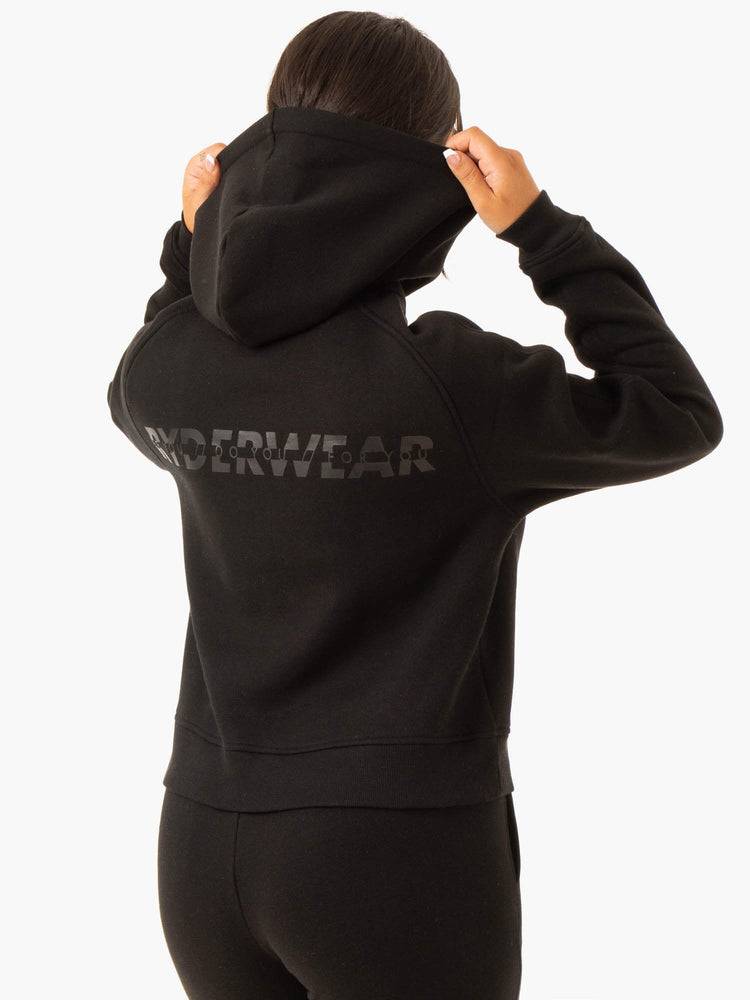 Women's Ryderwear Women Hoodie Sideline Hoodie Black | NZ1694UT