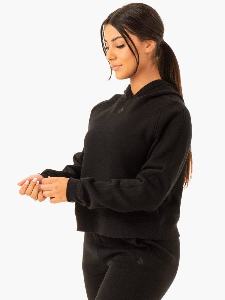 Women's Ryderwear Women Hoodie Sideline Hoodie Black | NZ1694UT