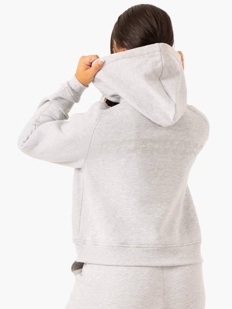 Women's Ryderwear Women Hoodie Sideline Hoodie Grey Marl | NZ1695IS