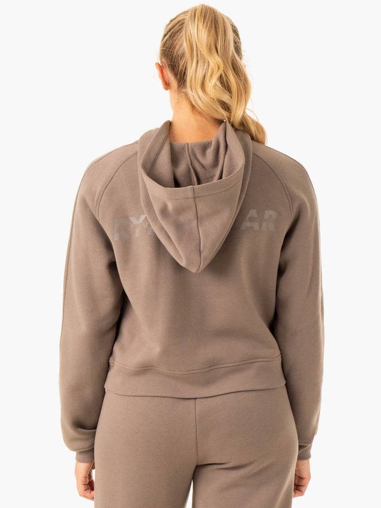 Women's Ryderwear Women Hoodie Sideline Hoodie Taupe | NZ1697PQ