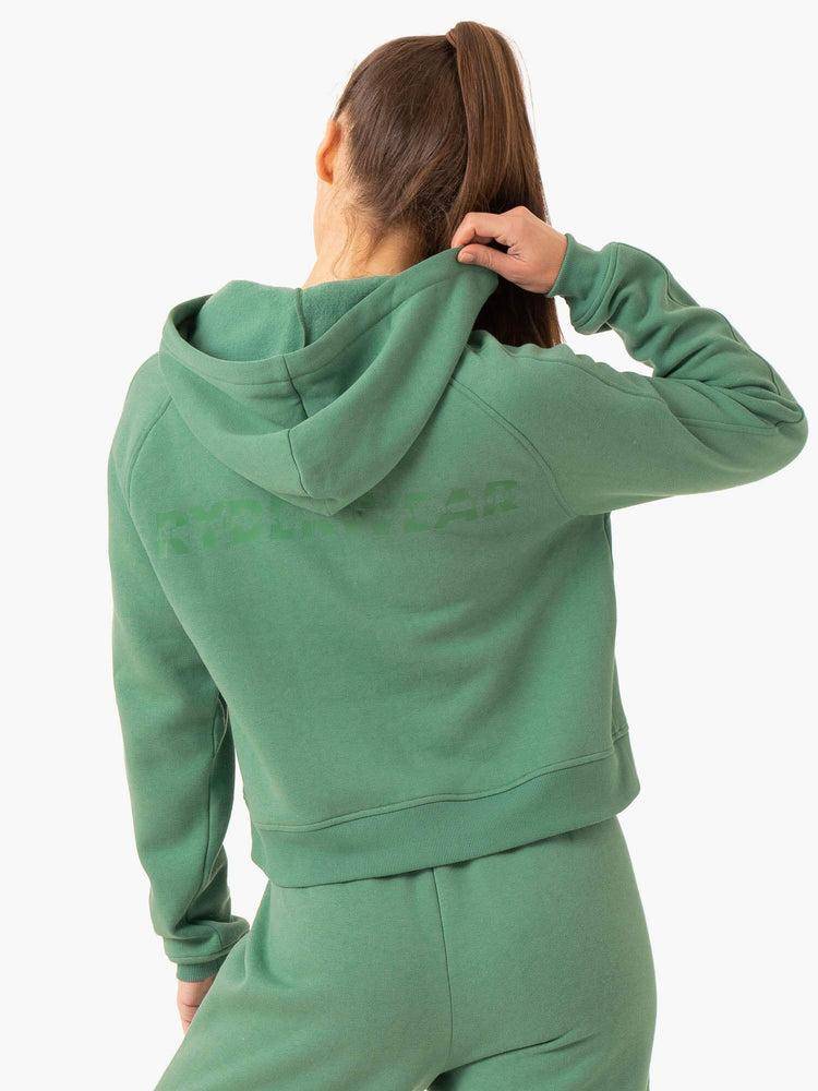 Women's Ryderwear Women Hoodie Sideline Hoodie Forest Green | NZ1703HK