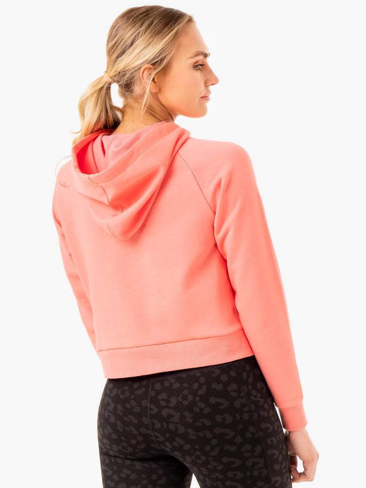 Women's Ryderwear Women Hoodie Ultra Pullover Hoodie Coral | NZ1688QZ