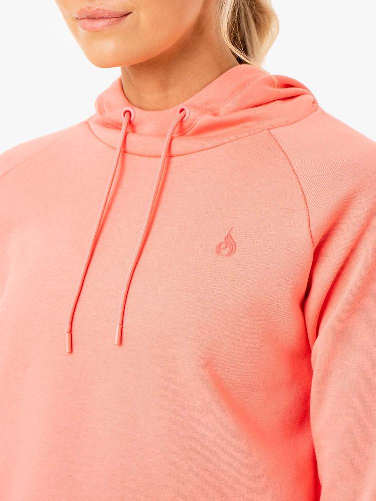 Women's Ryderwear Women Hoodie Ultra Pullover Hoodie Coral | NZ1688QZ