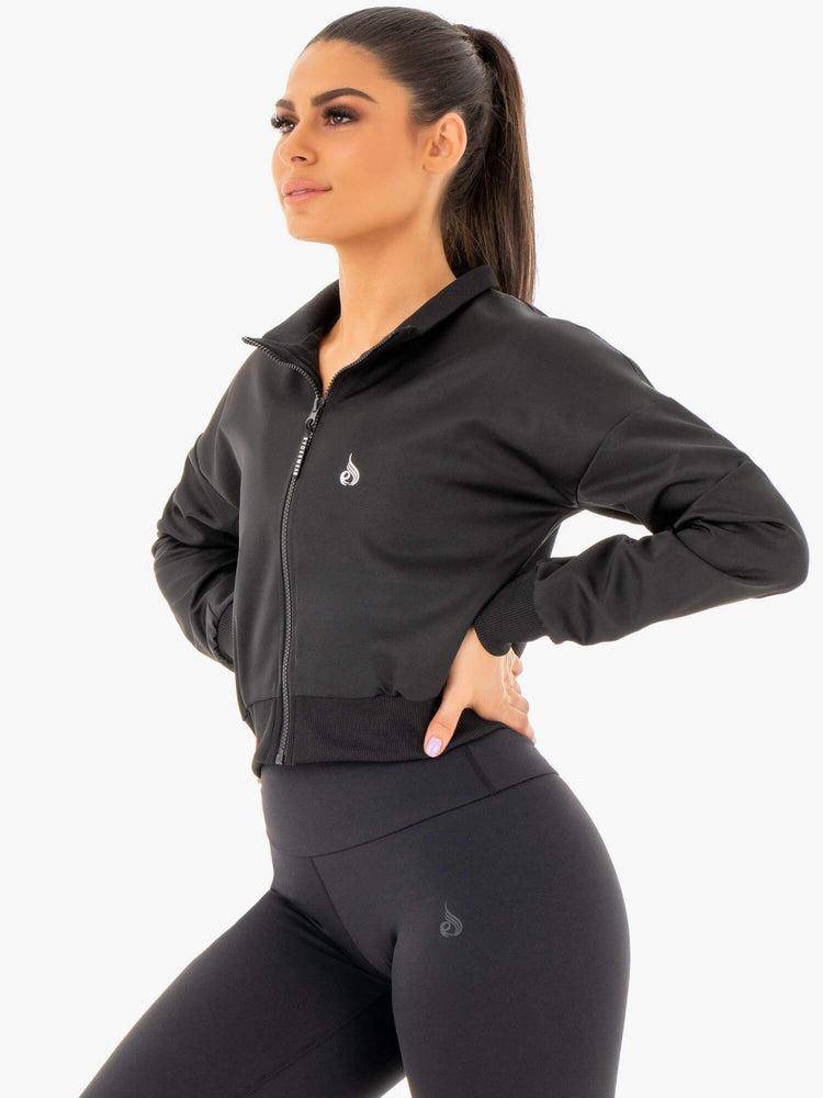 Women's Ryderwear Women Jackets Adapt Bomber Jackets Black | NZ1706LH