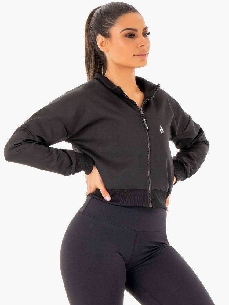 Women's Ryderwear Women Jackets Adapt Bomber Jackets Black | NZ1706LH