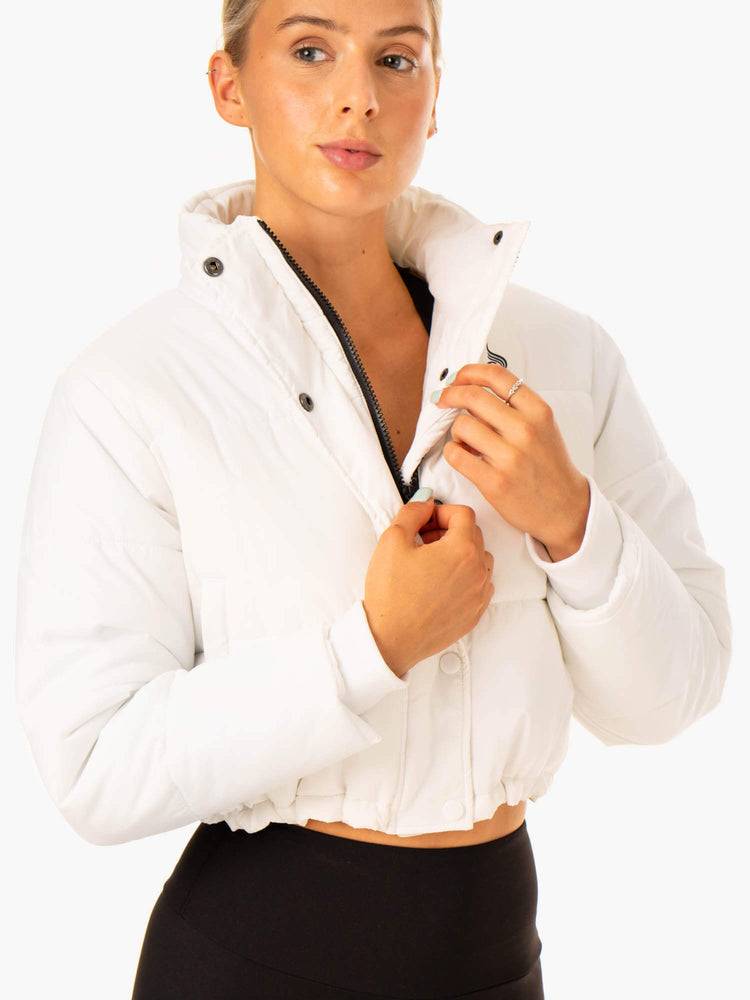 Women's Ryderwear Women Jackets Apex Puffer Jackets White | NZ1716EX