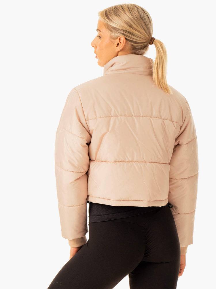 Women's Ryderwear Women Jackets Apex Puffer Jackets Nude | NZ1718TV