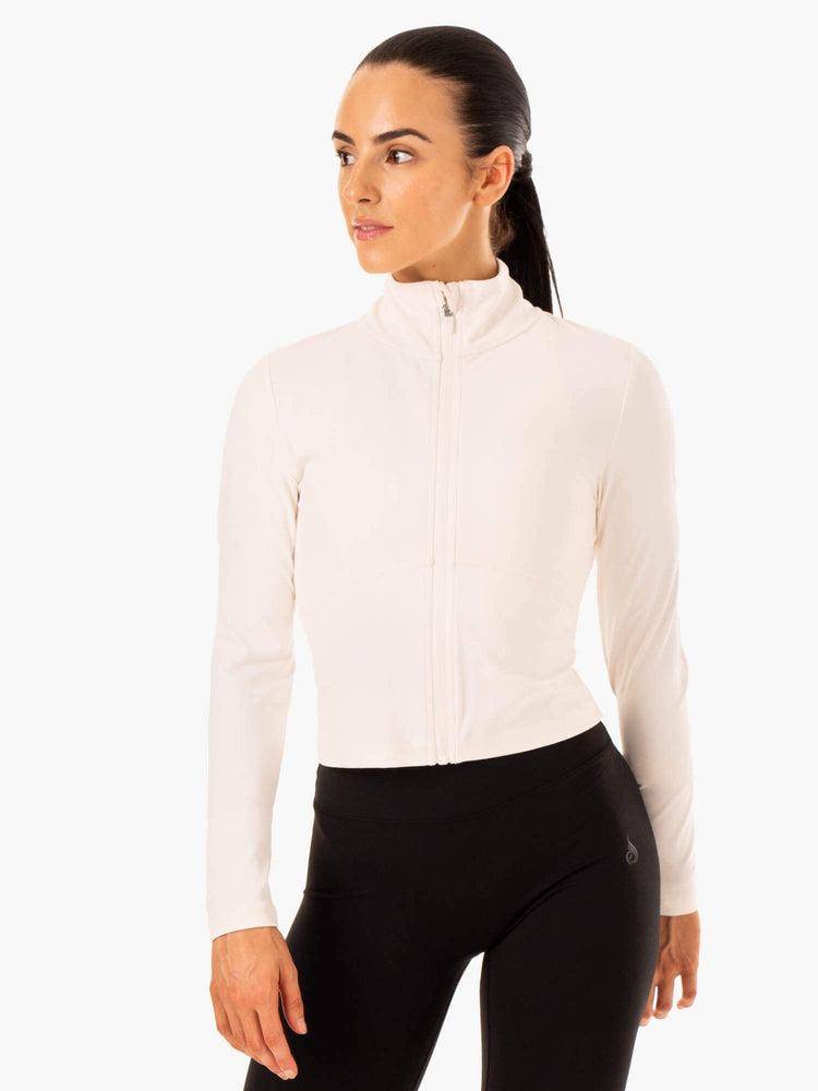 Women\'s Ryderwear Women Jackets NKD Refine Jackets Off White | NZ1714QZ