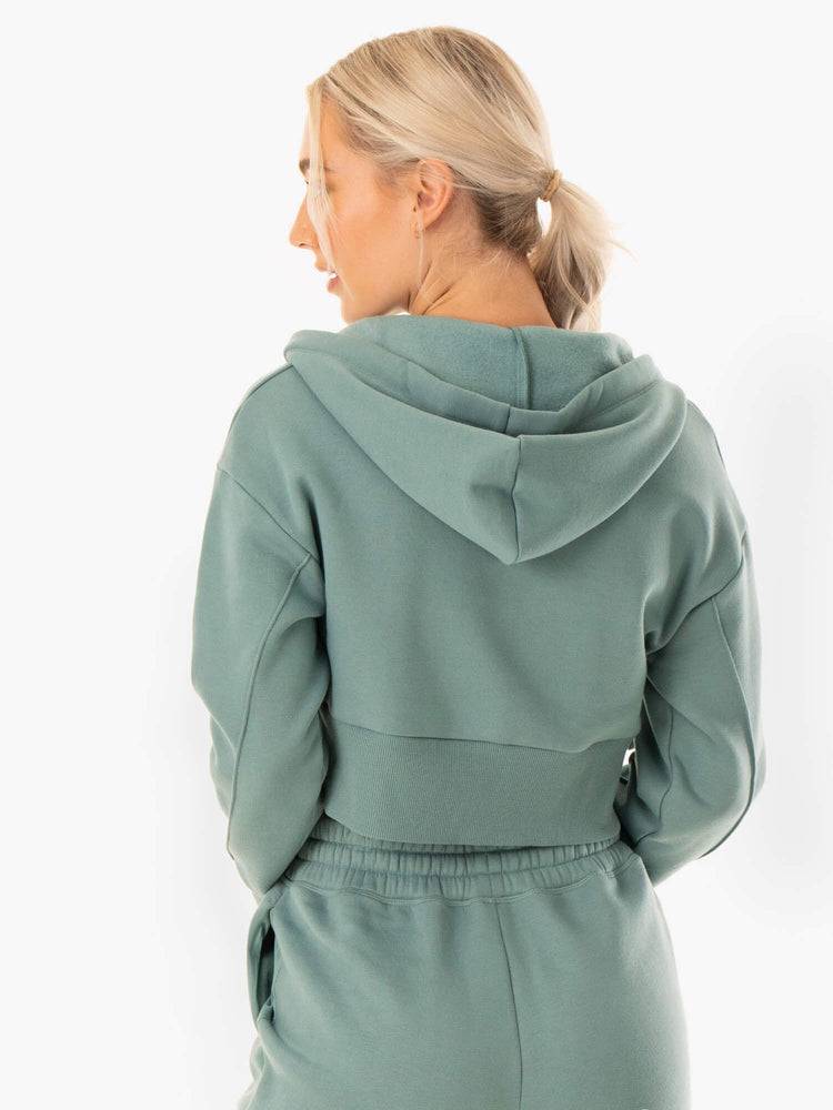 Women's Ryderwear Women Jackets Revival Zip Up Jackets Sage Green | NZ1708XF