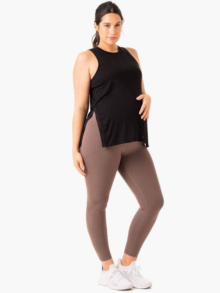 Women's Ryderwear Women Leggings Active Bump Leggings Chocolate | NZ1770TV