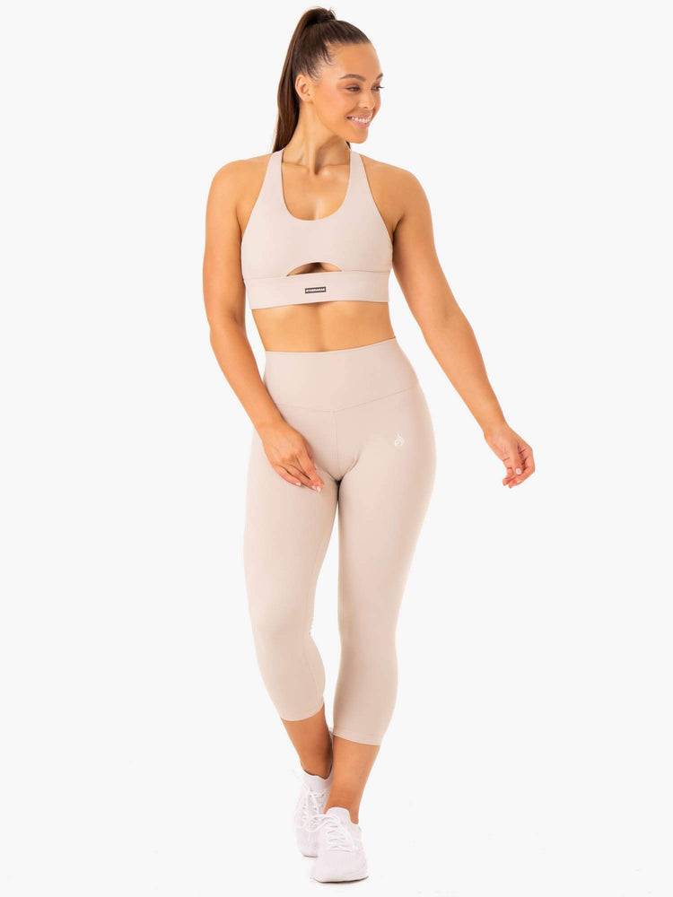 Women's Ryderwear Women Leggings Base 7/8 High Waisted Leggings Mushroom | NZ1808JJ