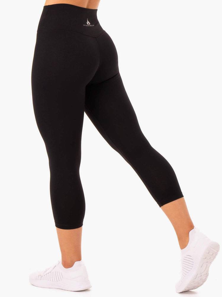 Women's Ryderwear Women Leggings Base 7/8 High Waisted Leggings Black | NZ1876UT