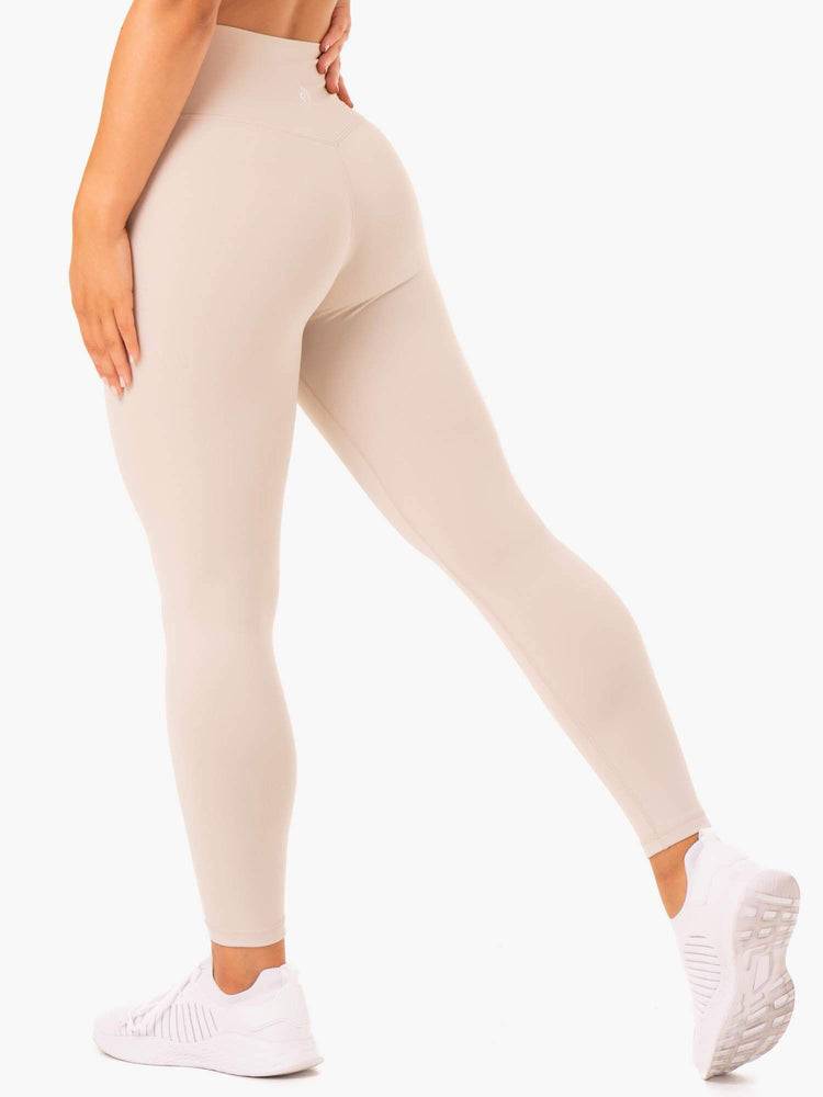 Women's Ryderwear Women Leggings Base Full Length High Waisted Leggings Mushroom | NZ1871WY