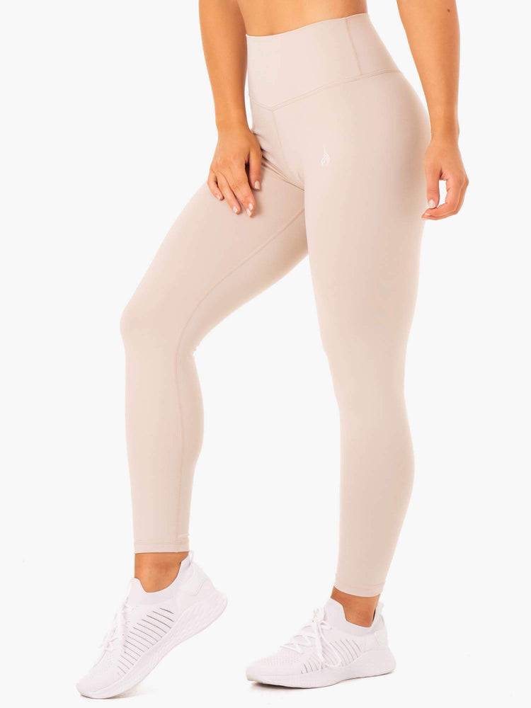 Women's Ryderwear Women Leggings Base Full Length High Waisted Leggings Mushroom | NZ1871WY