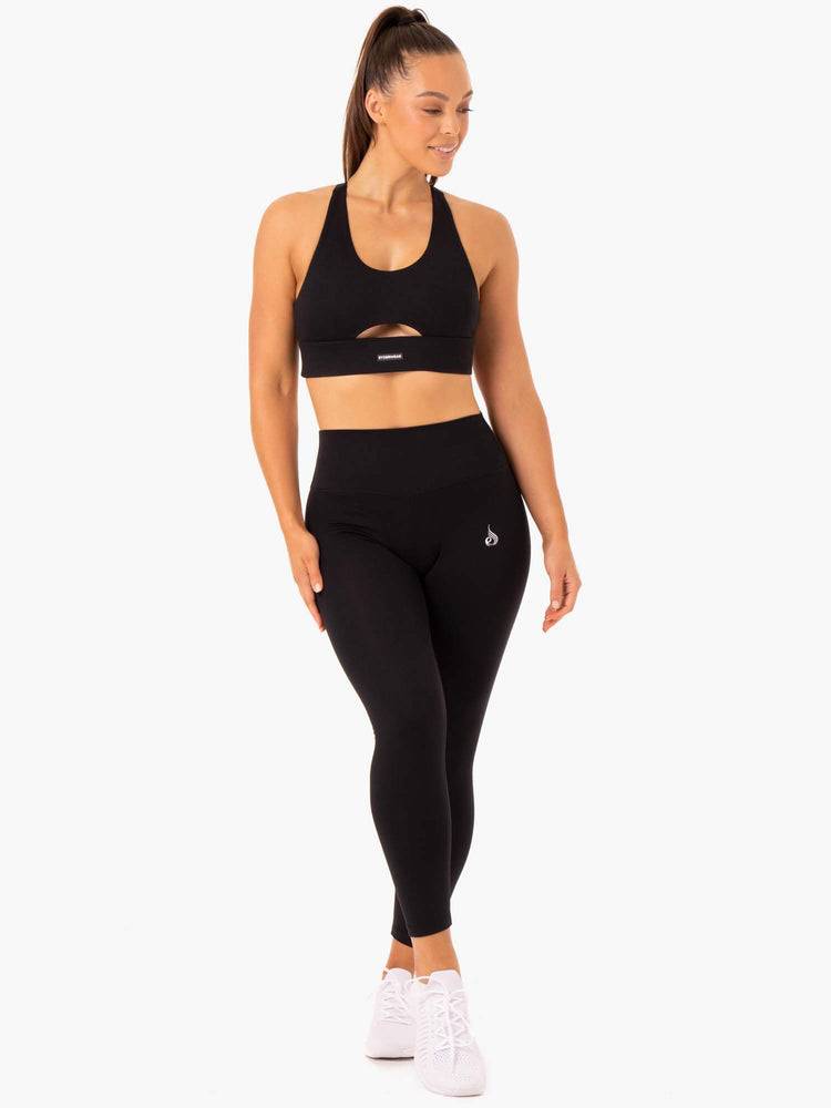 Women's Ryderwear Women Leggings Base Full Length High Waisted Leggings Black | NZ1912JJ