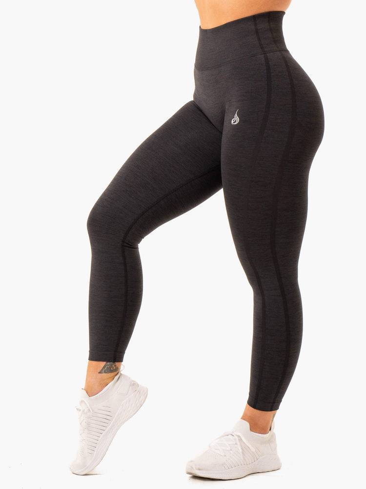 Women's Ryderwear Women Leggings Enhance Scrunch Bum Seamless Leggings Black | NZ1909FM