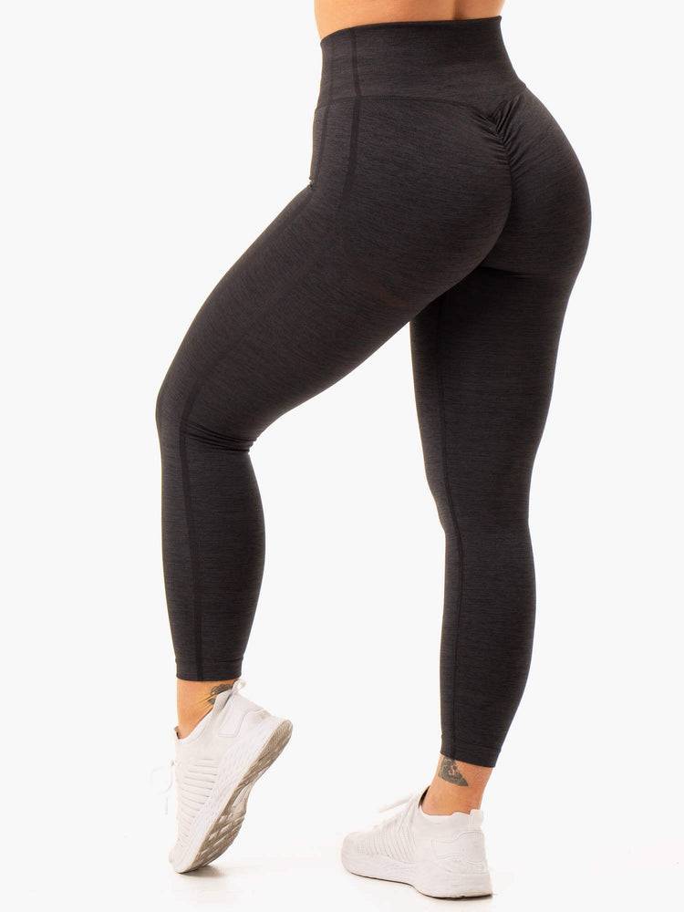 Women's Ryderwear Women Leggings Enhance Scrunch Bum Seamless Leggings Black | NZ1909FM