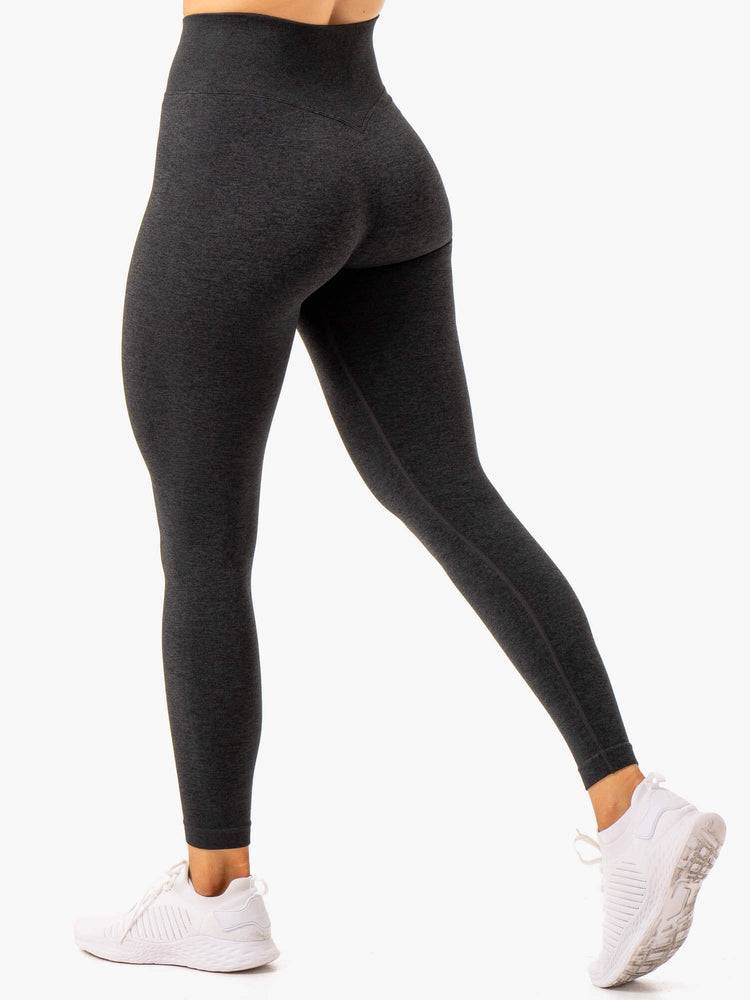 Women's Ryderwear Women Leggings Essential Seamless Leggings Black Marl | NZ1771YU