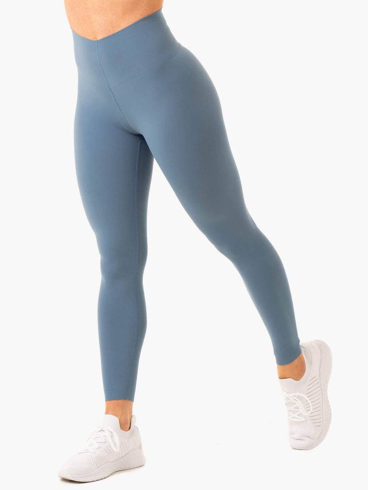 Women's Ryderwear Women Leggings Extend Compression Leggings Steel Blue | NZ1788VD