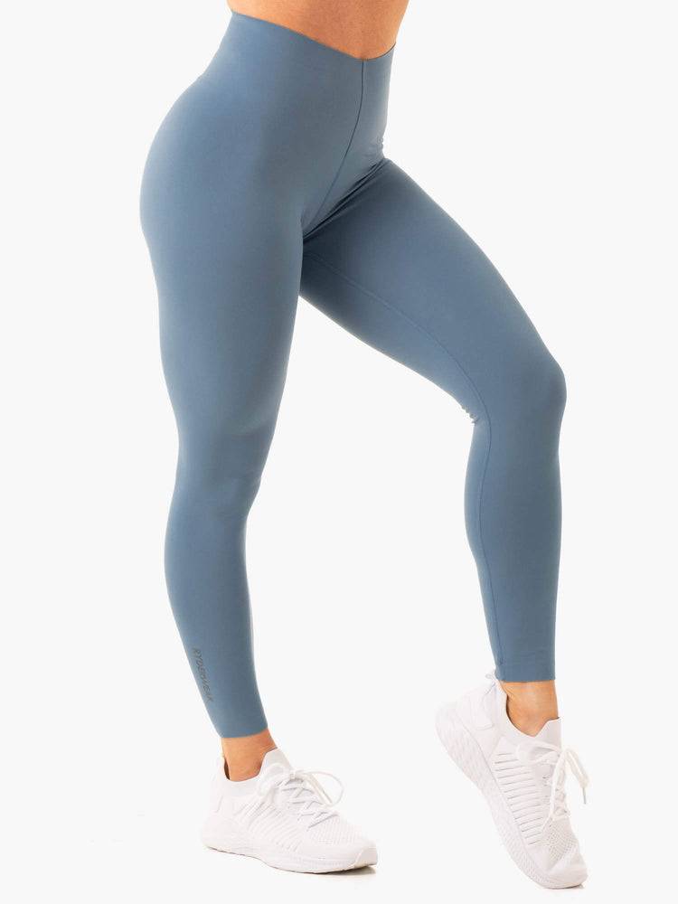 Women's Ryderwear Women Leggings Extend Compression Leggings Steel Blue | NZ1788VD