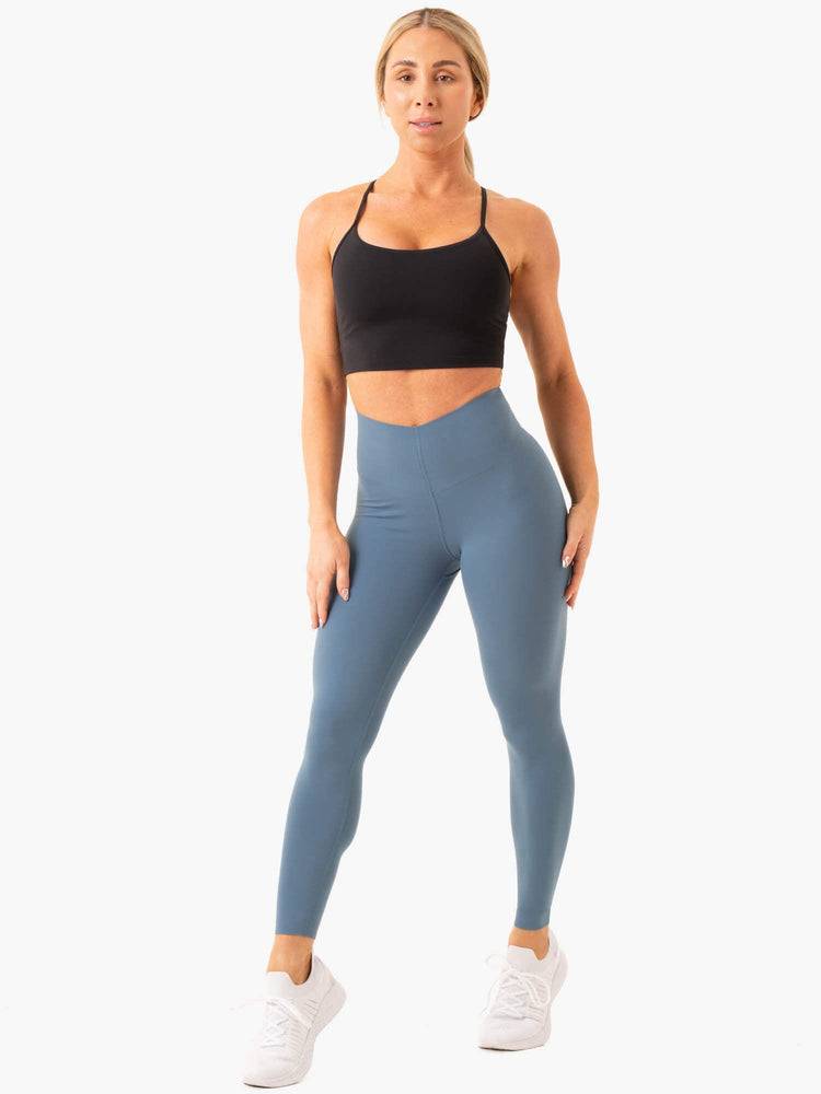 Women's Ryderwear Women Leggings Extend Compression Leggings Steel Blue | NZ1788VD