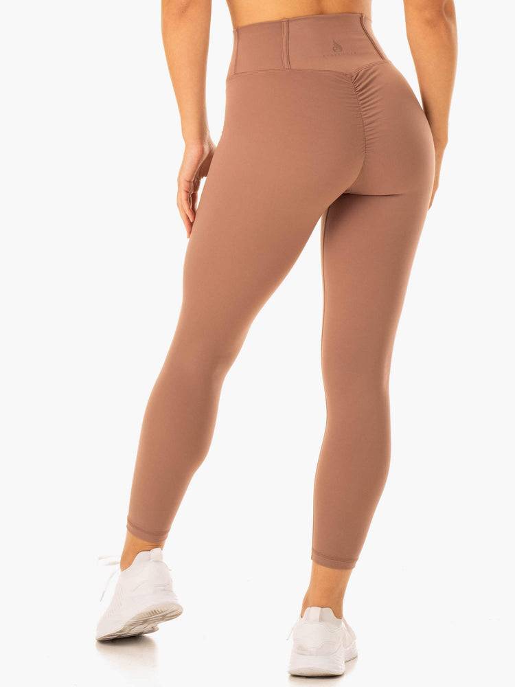 Women's Ryderwear Women Leggings Form Scrunch Bum Leggings Mocha | NZ1799IS