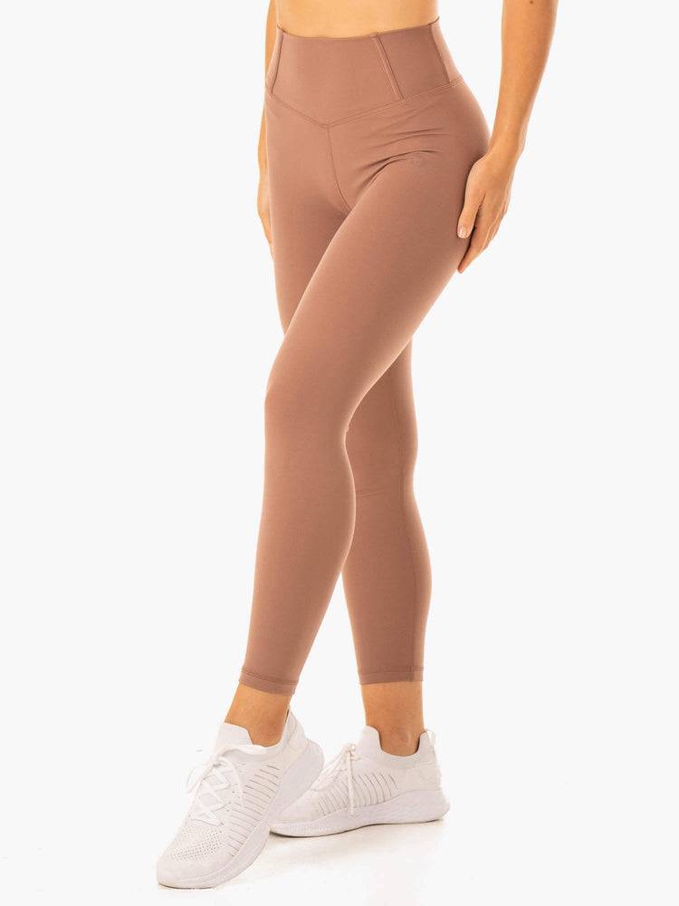 Women's Ryderwear Women Leggings Form Scrunch Bum Leggings Mocha | NZ1799IS