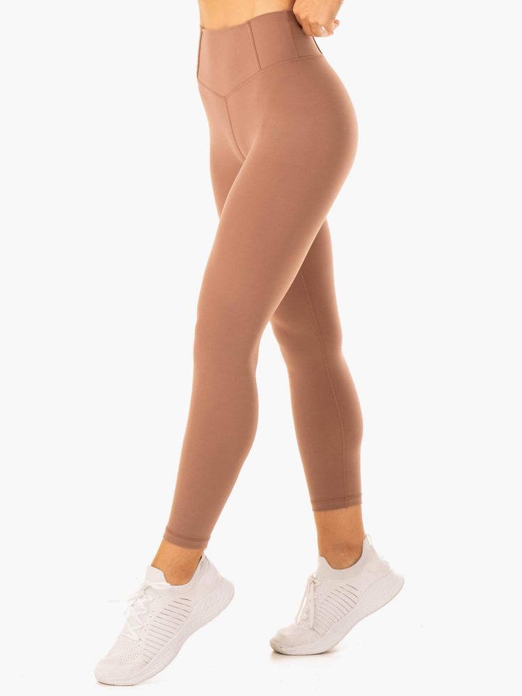 Women's Ryderwear Women Leggings Form Scrunch Bum Leggings Mocha | NZ1799IS