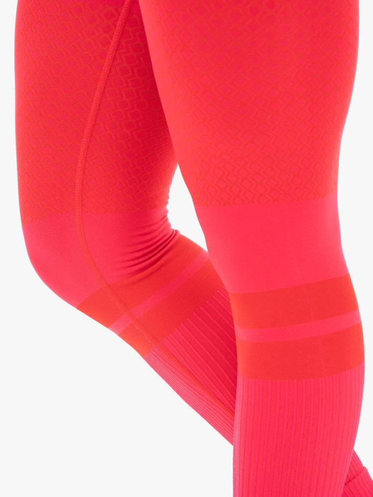 Women's Ryderwear Women Leggings Freestyle Seamless High Waisted Leggings Red | NZ1925RW