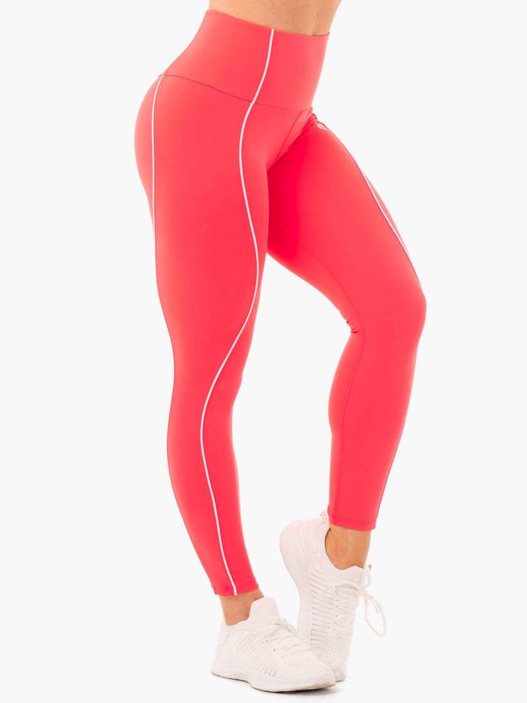 Women's Ryderwear Women Leggings Glow High Waisted Leggings Watermelon | NZ1887KI