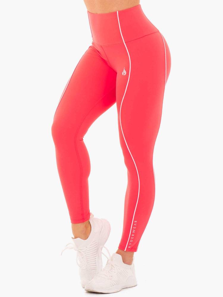 Women\'s Ryderwear Women Leggings Glow High Waisted Leggings Watermelon | NZ1887KI