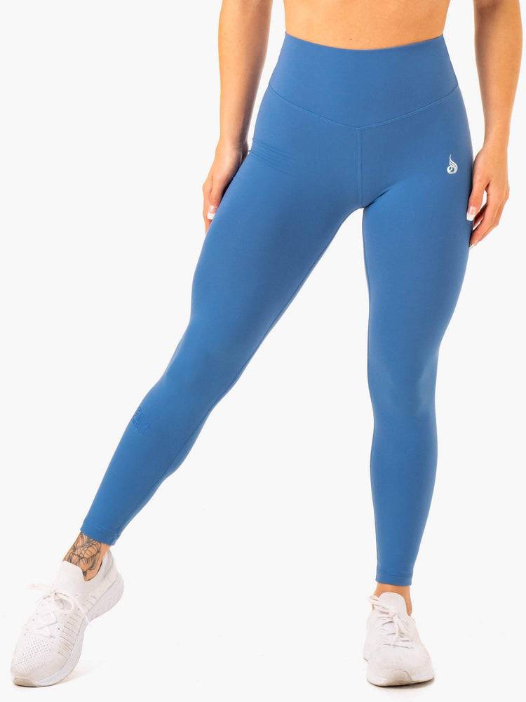 Women\'s Ryderwear Women Leggings Knockout High Waisted Scrunch Leggings Blue | NZ1859HK