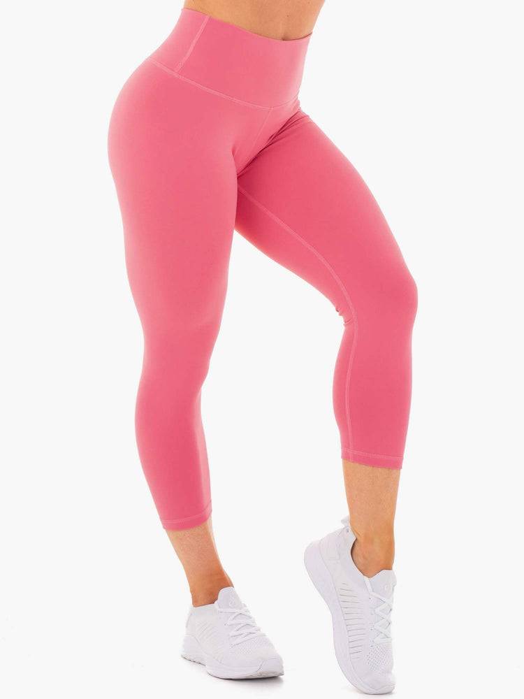 Women's Ryderwear Women Leggings Motion High Waisted 7/8 Leggings Pink Lemonade | NZ1756JJ