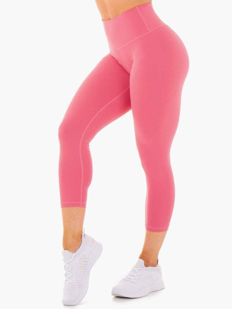 Women\'s Ryderwear Women Leggings Motion High Waisted 7/8 Leggings Pink Lemonade | NZ1756JJ