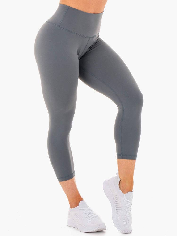 Women's Ryderwear Women Leggings Motion High Waisted 7/8 Leggings Charcoal | NZ1857FM