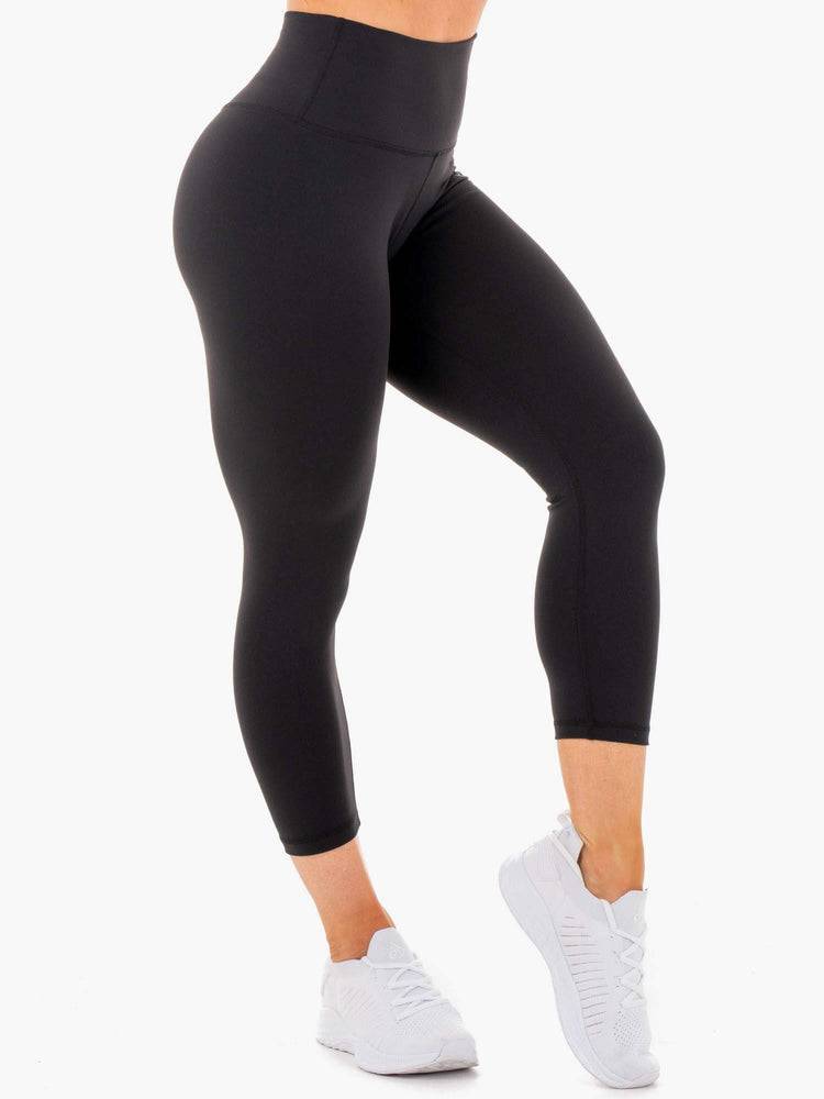 Women's Ryderwear Women Leggings Motion High Waisted 7/8 Leggings Black | NZ1892VD