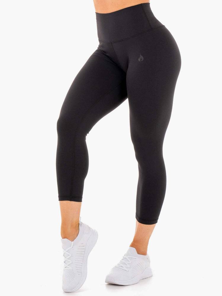 Women\'s Ryderwear Women Leggings Motion High Waisted 7/8 Leggings Black | NZ1892VD