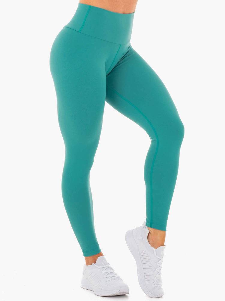 Women's Ryderwear Women Leggings Motion High Waisted Leggings Teal | NZ1903IS