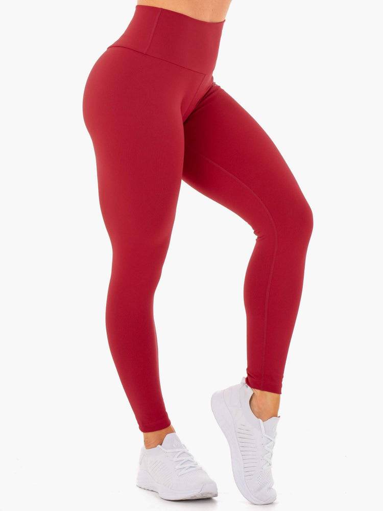 Women's Ryderwear Women Leggings Motion High Waisted Leggings Red | NZ1911HK