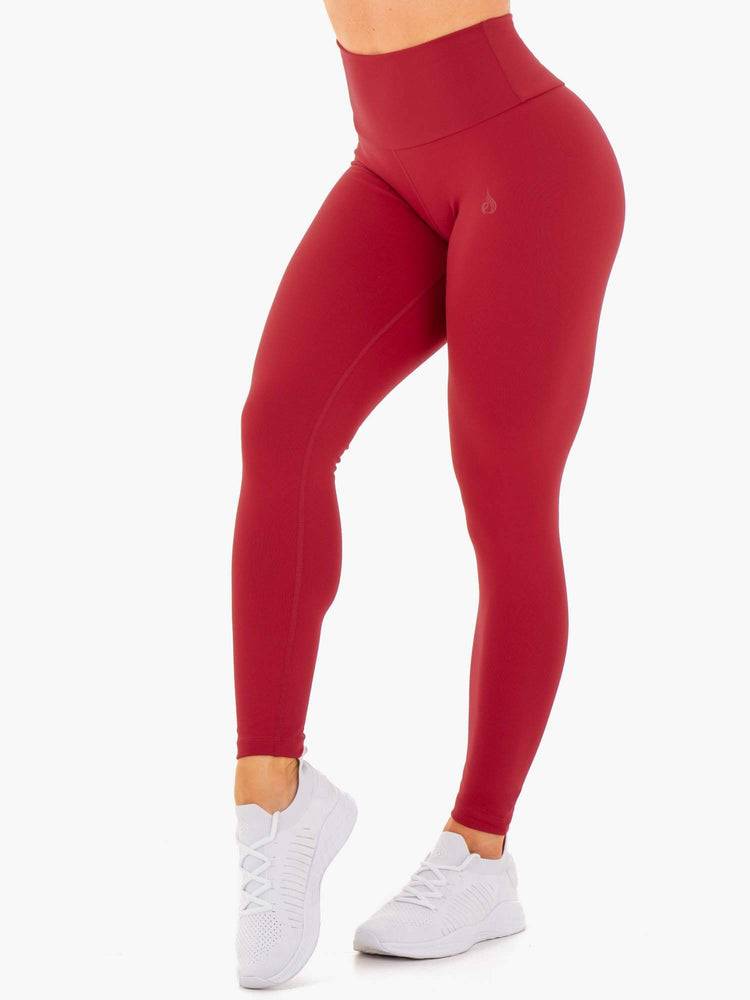 Women\'s Ryderwear Women Leggings Motion High Waisted Leggings Red | NZ1911HK