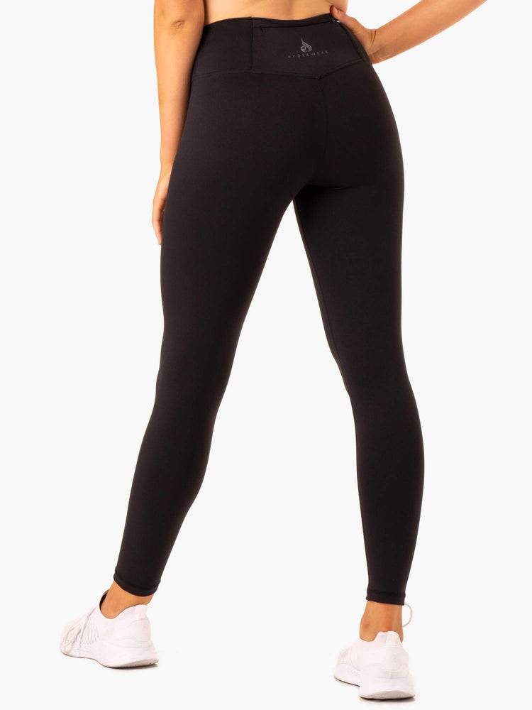 Women's Ryderwear Women Leggings Movement High Waisted Pocket Leggings Black | NZ1875YU