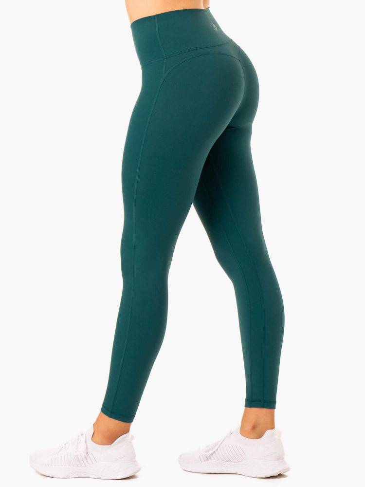 Women's Ryderwear Women Leggings NKD Align Leggings Teal | NZ1758LH