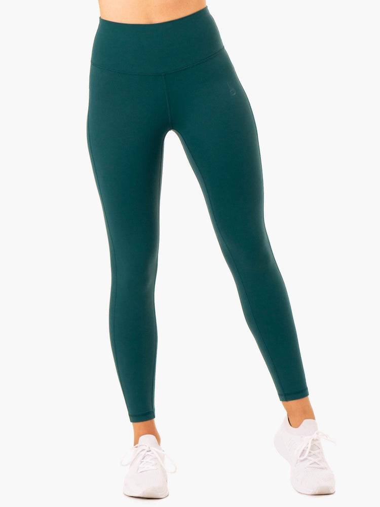 Women's Ryderwear Women Leggings NKD Align Leggings Teal | NZ1758LH