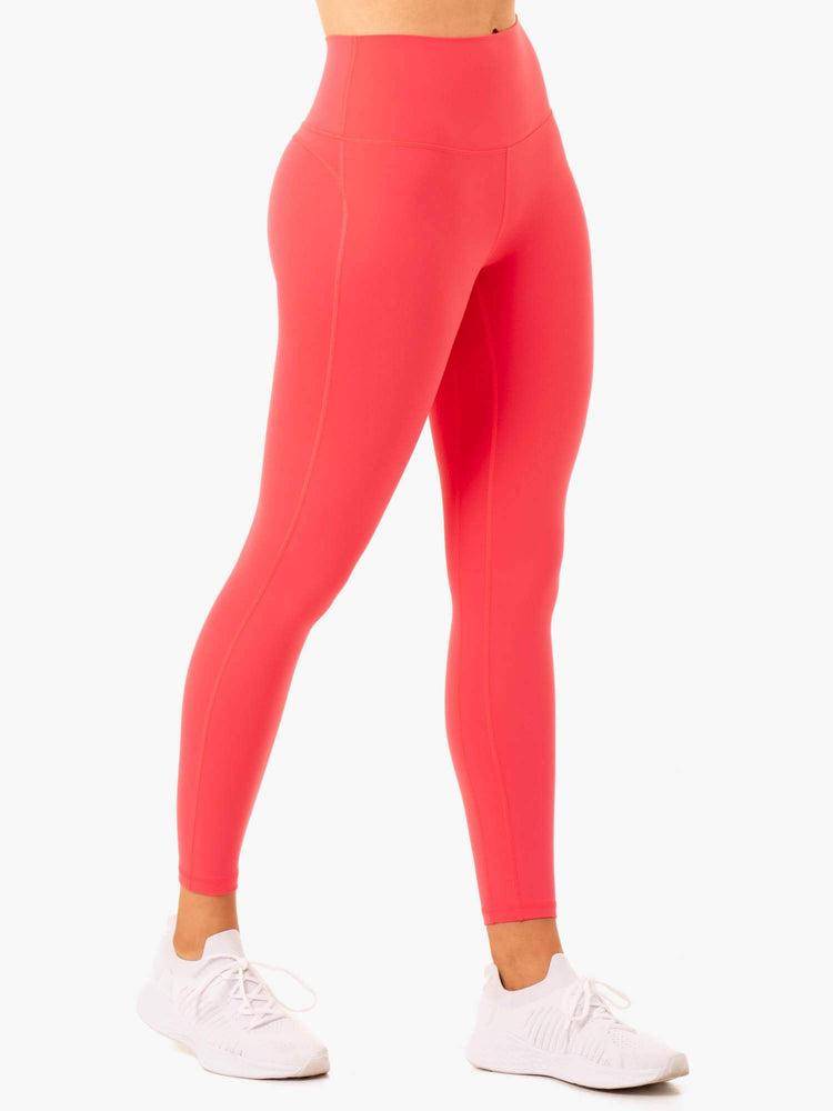 Women's Ryderwear Women Leggings NKD Align Leggings Watermelon | NZ1845WY