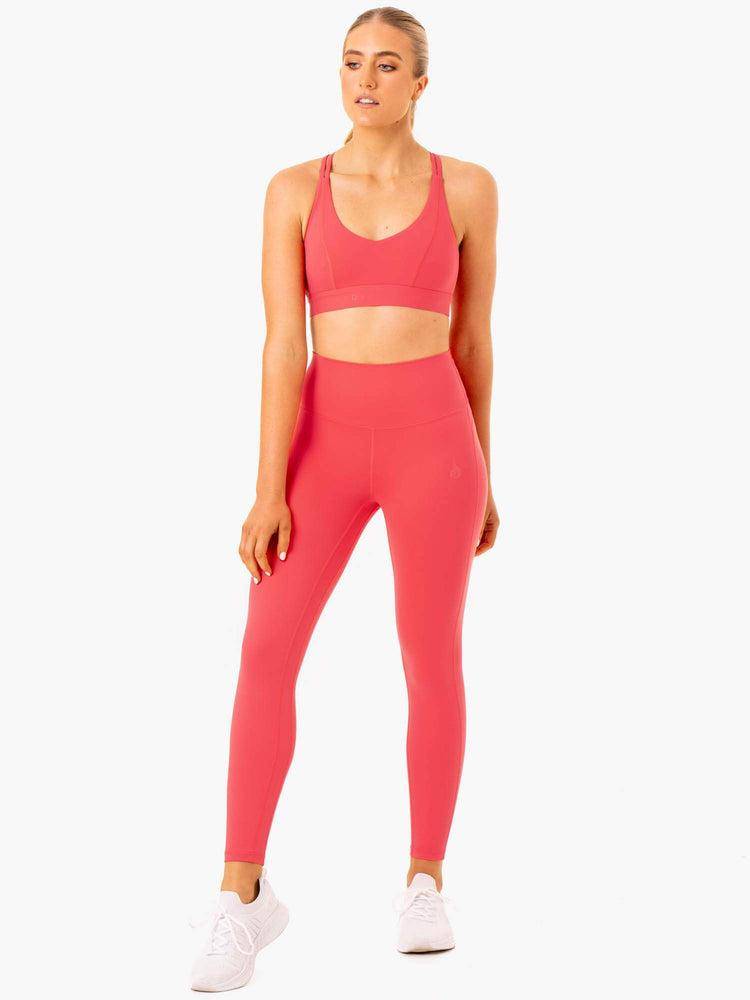 Women's Ryderwear Women Leggings NKD Align Leggings Watermelon | NZ1845WY