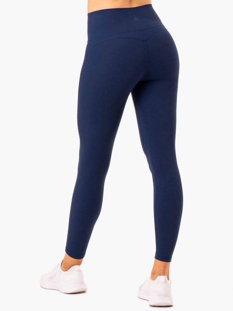 Women's Ryderwear Women Leggings NKD Align Leggings Navy | NZ1902UT