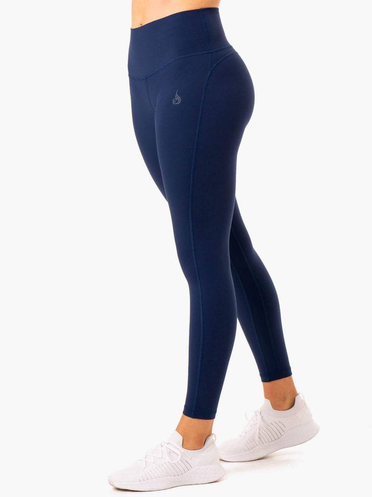 Women\'s Ryderwear Women Leggings NKD Align Leggings Navy | NZ1902UT