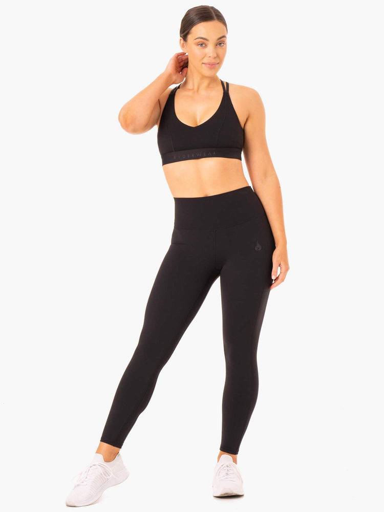 Women's Ryderwear Women Leggings NKD Align Leggings Black | NZ1924EX