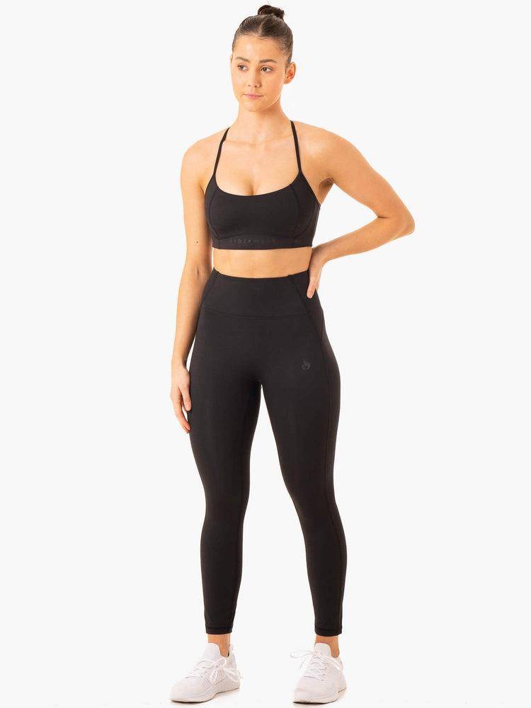 Women's Ryderwear Women Leggings NKD Frame High Waisted Leggings Black | NZ1842NB